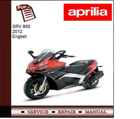 Manuale di servizio officina aprilia srv 850 2012. - Manuale di servizio officina aprilia srv 850 2012.
